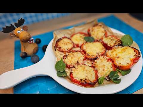 🔥Super-duper lazy peppers stuffed in an air fryer! Half an hour and you're ready! ⏰️