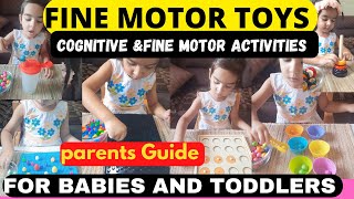 FINE MOTOR TOYS GUIDE|babies AND Toddler DEVELOPMENT के लिए कैसे toys ले?|finemotoractivities.
