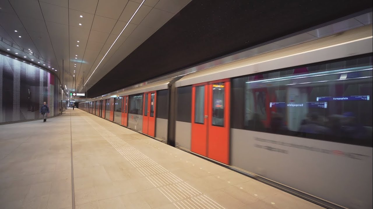 Netherlands, Amsterdam, metro ride from De Pijp to Europaplein