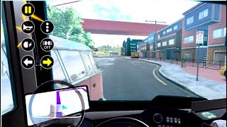 どこ見て車線変更しとんや!『bus simulator 2023』バスゲーム　スマホゲーム screenshot 5