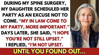 My Daughter Scheduled Her Party During My Spine Surgery As An Excuse Not To Come. Until…