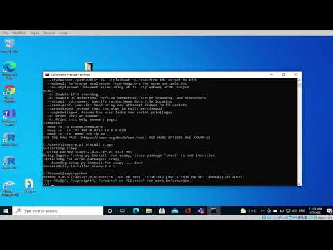 This video is to help you with the easier way on how to install scapy with python on Windows 10.