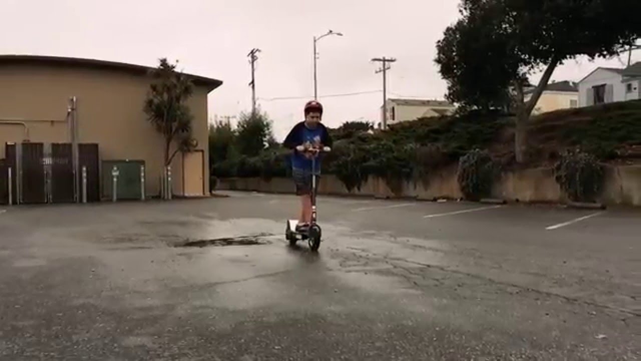 Electric scooter stunts part 3 YouTube