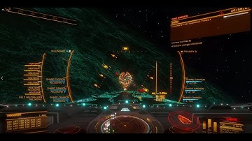 Elite Dangerous: Anaconda AX CZ - Destroying thargoids 5 Cyclopses + 1 Basil before fixing.