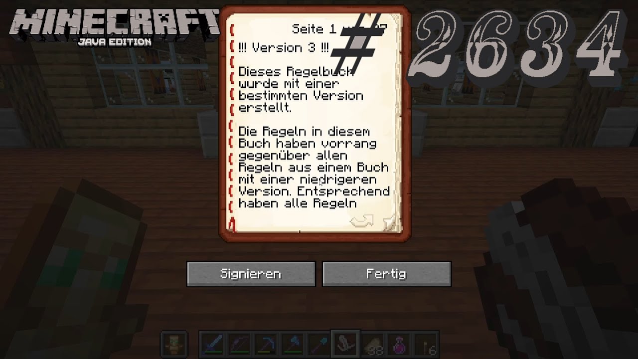 Let's Play Minecraft # 2634 [DE] [1080p60]: Server-Regeln v3 (3)