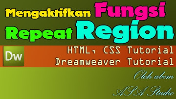 Dreamweaver Tutorial - Mengaktifkan Fungsi Repeat Region