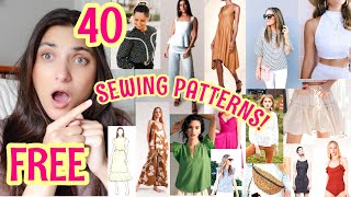 40 FREE SUMMER SEWING PATTERNS 2024!! WITH FABRIC RECOMMENDATIONS! #freesewingpatterns #freesewing