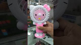 hello kitty portable mini fan light