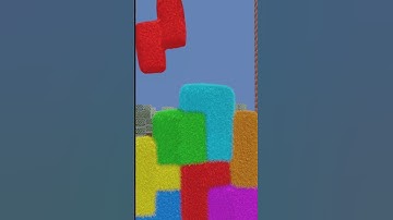 Minecraft Softbody Hair Tetris #shorts