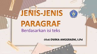 JENIS JENIS PARAGRAF BERDASARKAN ISINYA