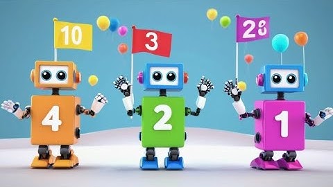 Six Toy Robots Count to Ten | Counting Song for Kids | Learn Numbers with Robots