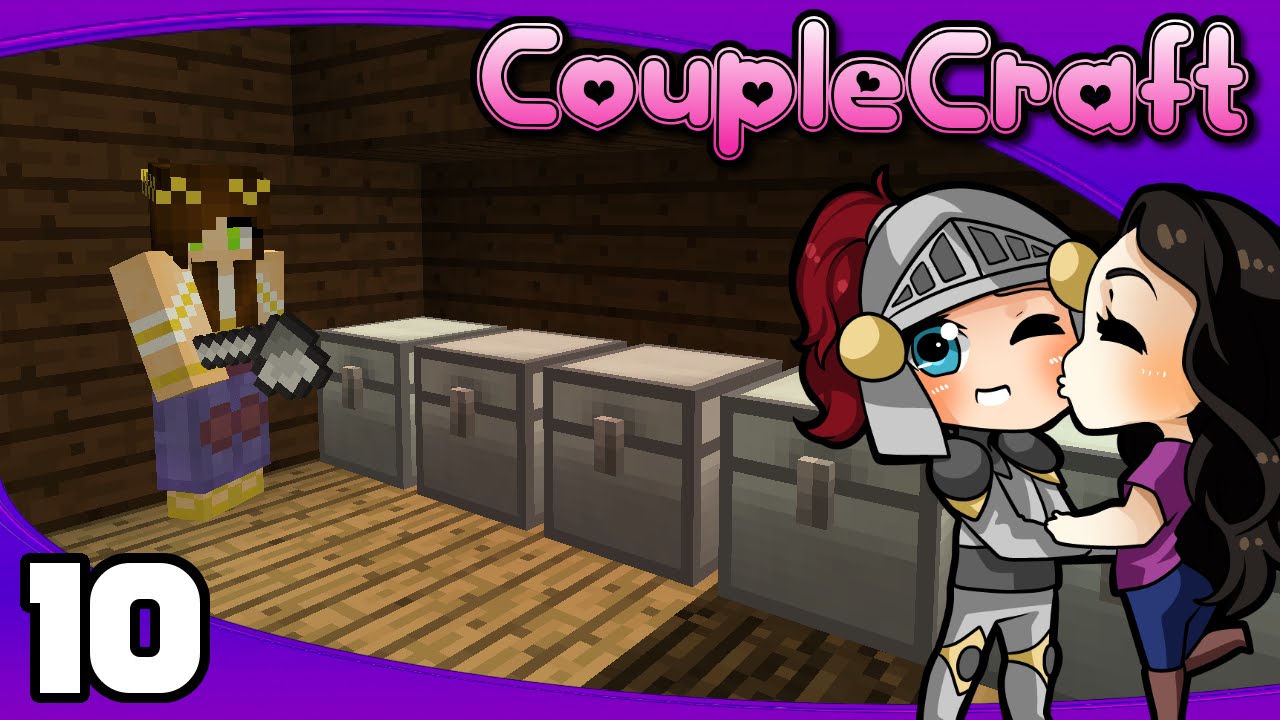 CoupleCraft - Ep. 10: Storage Room | Minecraft Modded Survival Let's Play kid-friendly dc