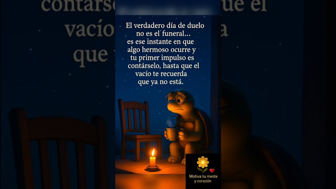 🌙 El duelo en silencio 🕯️🐢