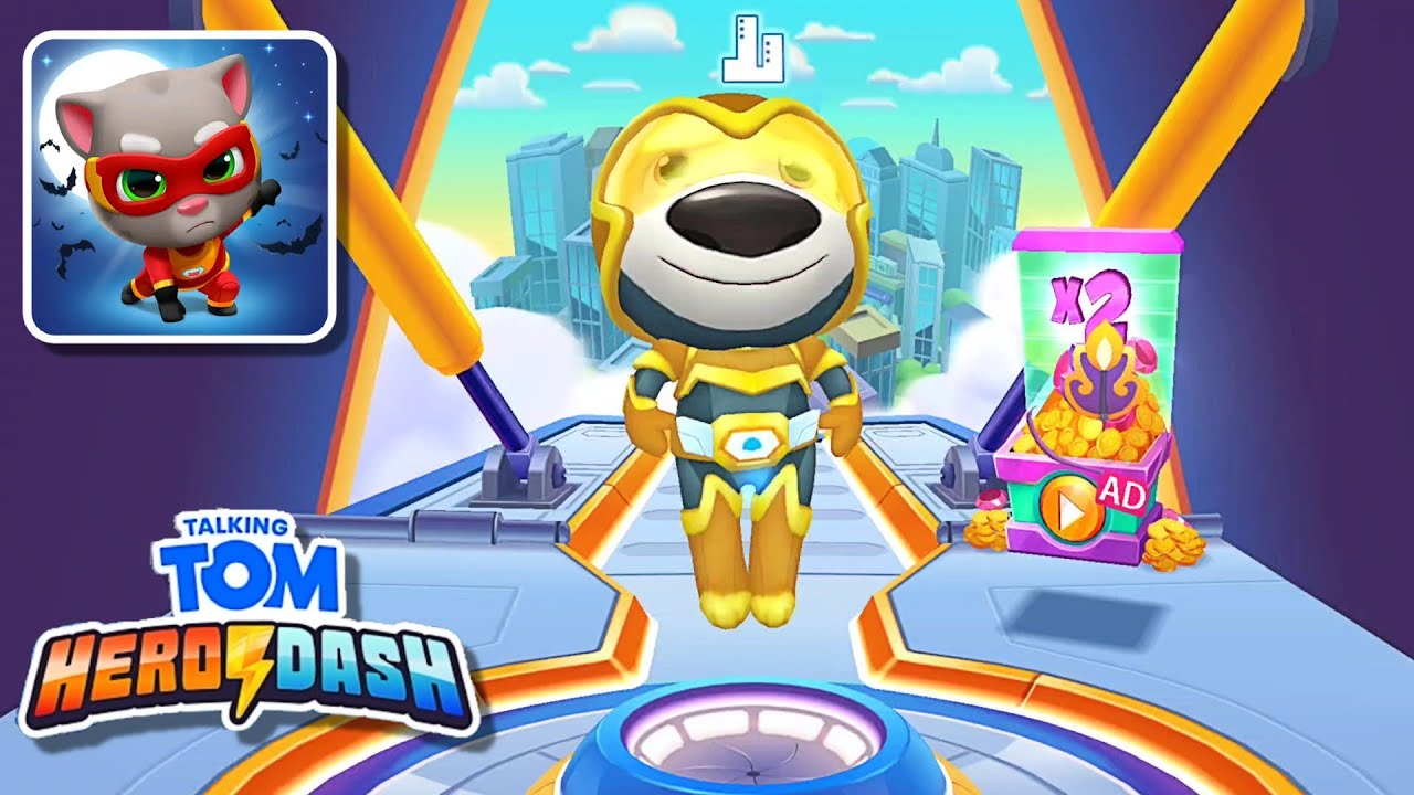Talking Tom Hero Dash Gameplay Trail of Lights Event Sunbeam Hank