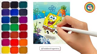 SPONGEBOB EASY DIGITAL COLORING PART-1