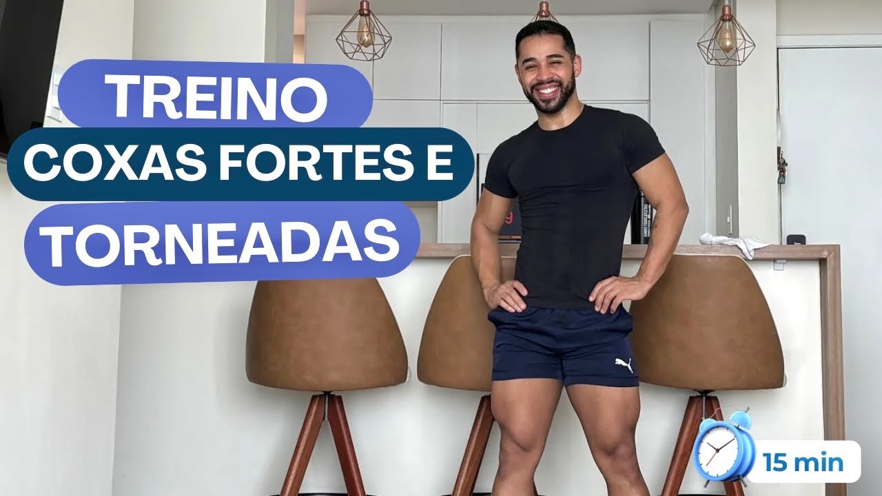 Treino PERNAS FORTES e TORNEADAS em CASA (sem equipamentos)