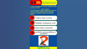 Q#35- API 580 Exam - Risk Based Inspection - Latest Questions And Answers #shorts