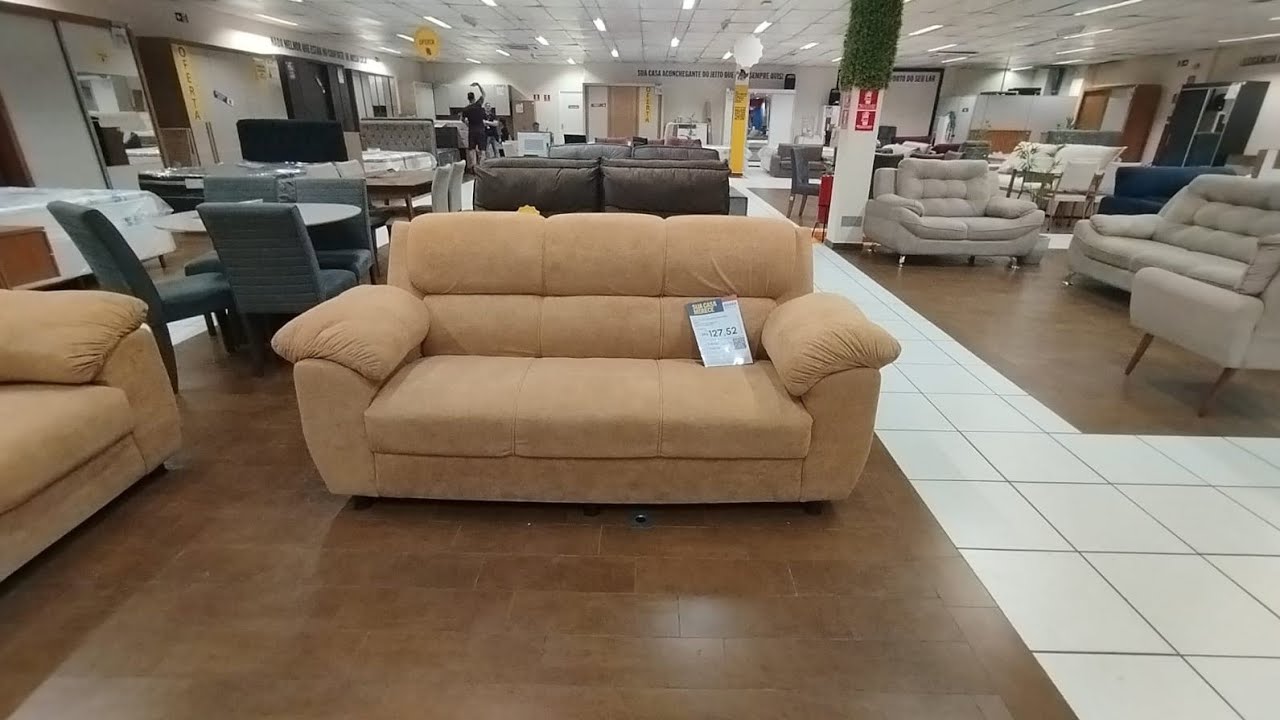 Preços de Sofás Casas Bahia, 2 e 3 lugares, Retrátil e Reclinável.