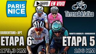 🔴(EN VIVO) 🚵‍♂️🔵 TIRRENO ADRIATICO - ETAPA 5 🟡 PARIS NICE - ETAPA 6 🚵‍♂️ ISAAC DEL TORO