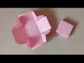 How To Make Base Of Explosion Box From Single A4 Sheet | Craft Box