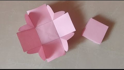 How To Make Base Of Explosion Box From Single A4 Sheet | Craft Box