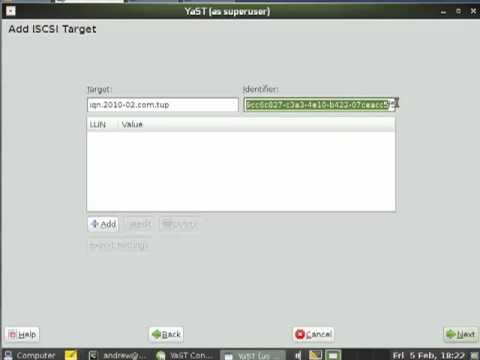 Linux Configure an iSCSI Target