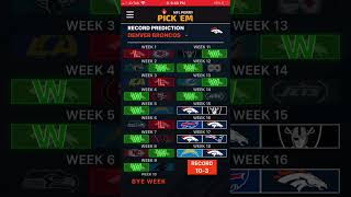 The Denver Broncos record