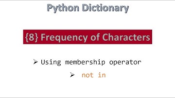 {8} Frequency of Characters || Python [ Hindi ]