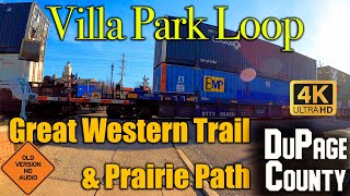 Great Western Trail & Prairie Path: Villa Park Loop - March 2021 - GoPro TimeWarp