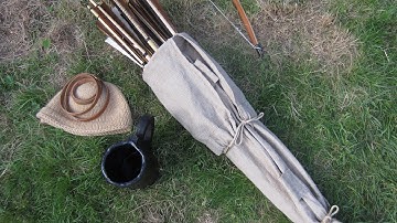 Making the Medieval Arrow Bag Part 2 - The Cloth Bag (Video 29)