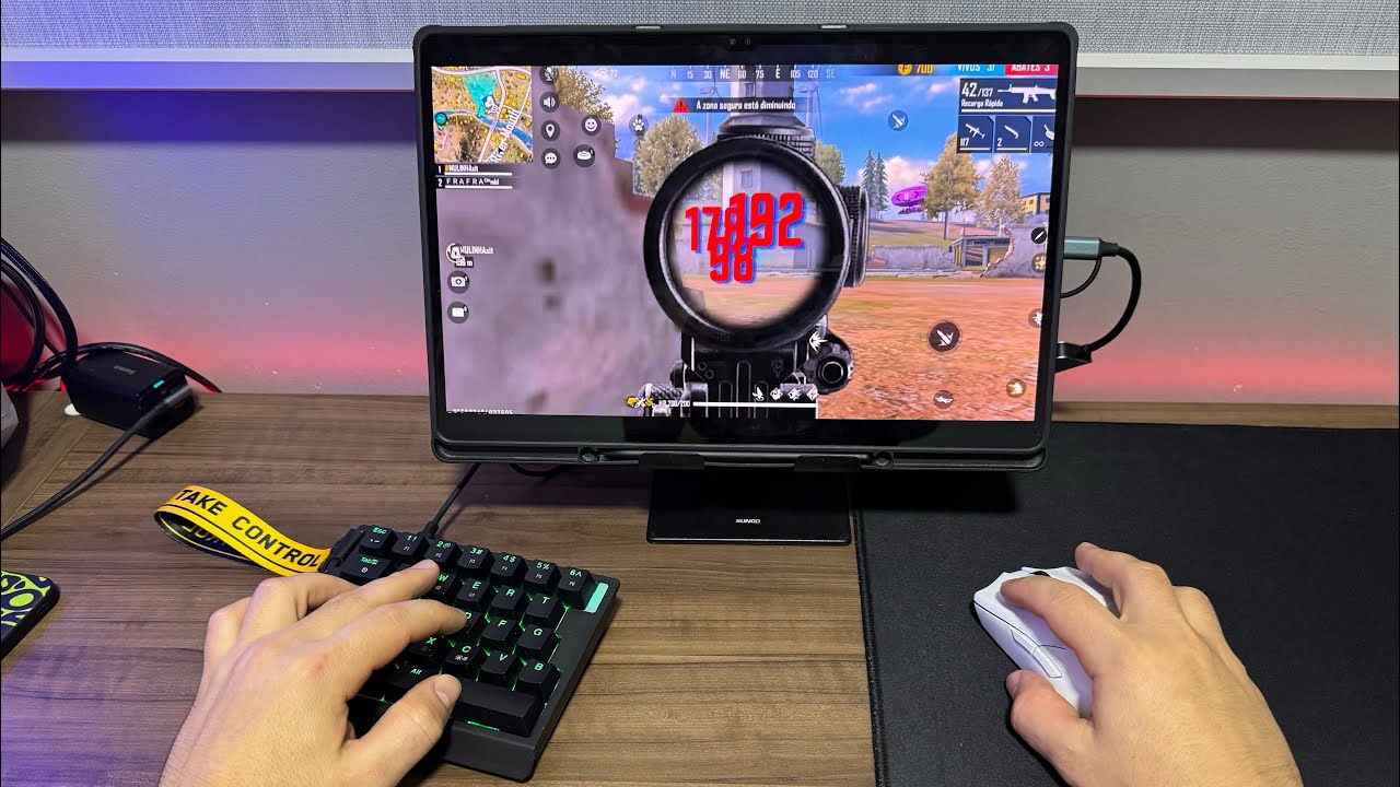MONTEI UM SETUP MOBILADOR BARATO DE ULTIMA GERAÇÃO ! Teclado e mouse no ...