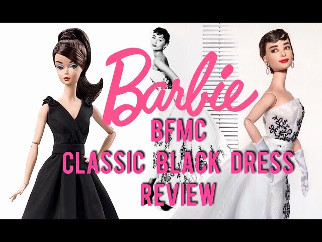 BFMC Classic Black Dress Barbie Doll Review + Audrey Hepburn "Sabrina"  Transformation - YouTube