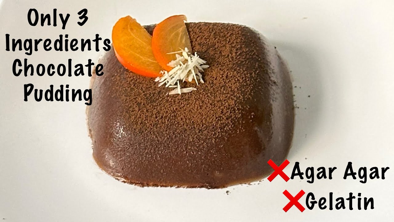 Chocolate Pudding | Eggless Chocolate Pudding | Persimmon Chocolate Pudding | Only 3 ingredients 