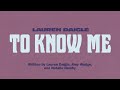 Lauren daigle  to know me official lyric