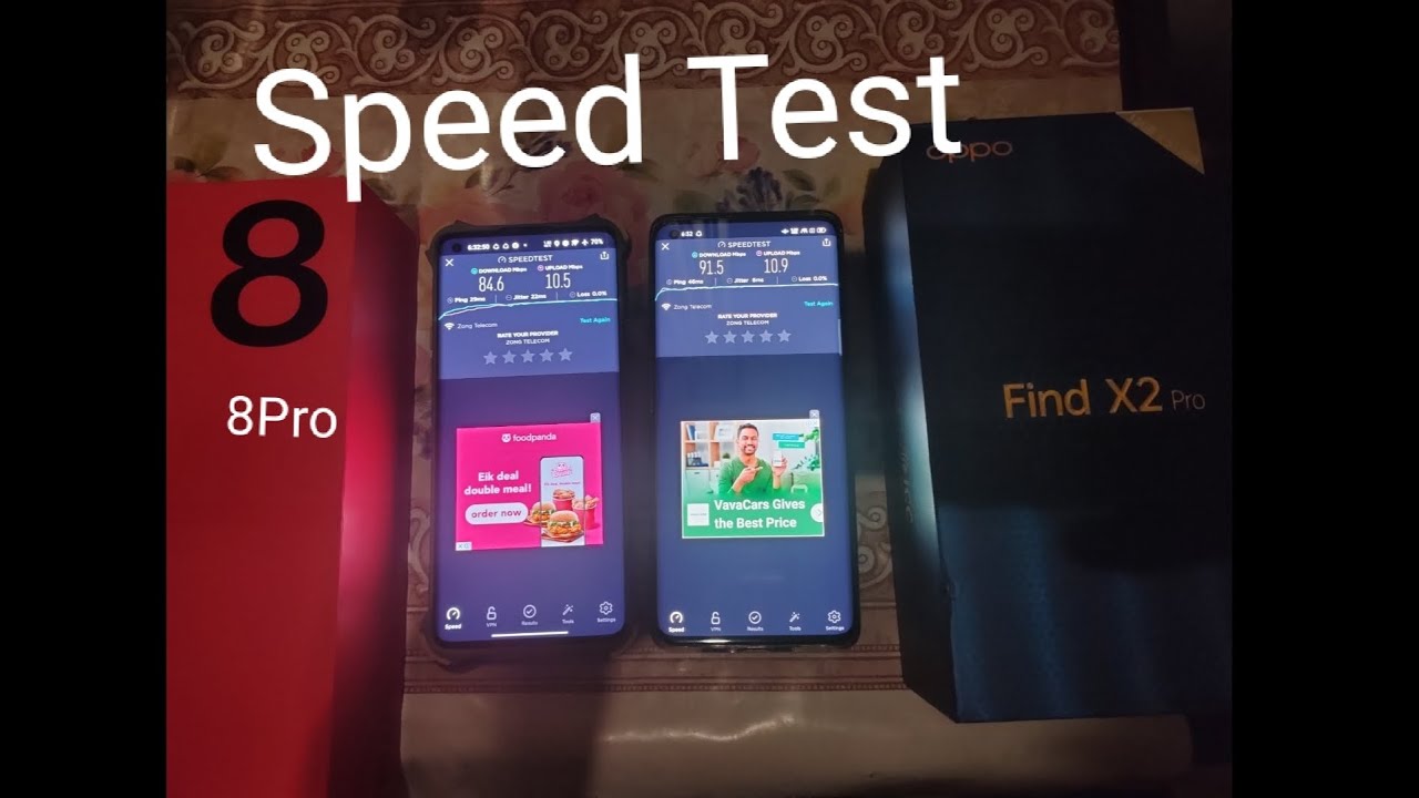 oneplus 8 pro vs Oppo Find X2 Pro Speed Test || Wifi speed test comparison