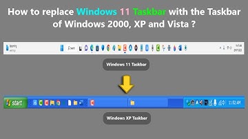 How to replace Windows 11 Taskbar with the Taskbar of Windows 2000, XP and Vista ?