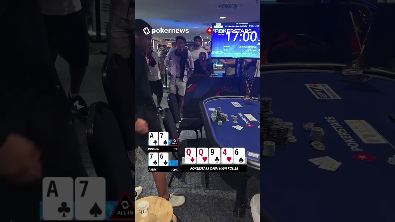 THE WINNING MOMENT 🙌Eero Abbey takes down the @pokerstars Open €2,700 High Roller at EPT Barcelona.