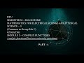 GYMAT301 | Semester 3 | Module 2 | Analytic functions | Previous university questions | PART 4