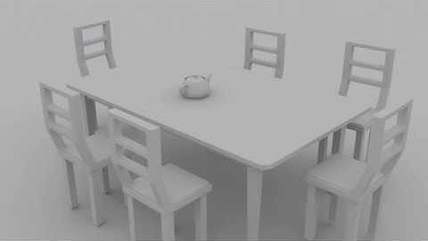 3Ds Max Tutorial Modeling Dinner Table with Chairs