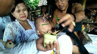 Tradisi dan Budaya Bali || 1 Oton lan Mapetik || Pertama Kali Bayi Potong Rambut