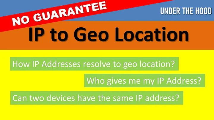 IP Address not a good indicator of geolocation
