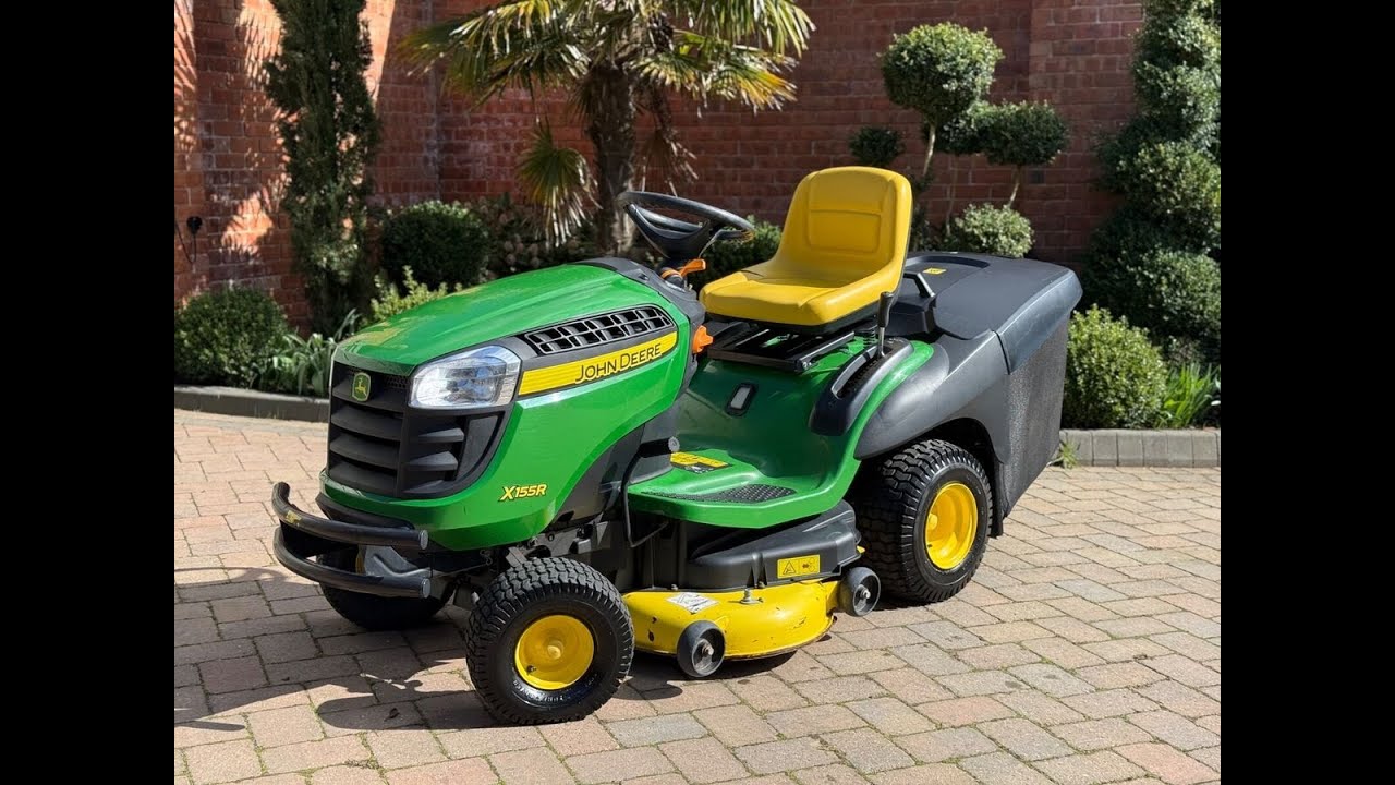 John Deere X155R drive belt removal 
