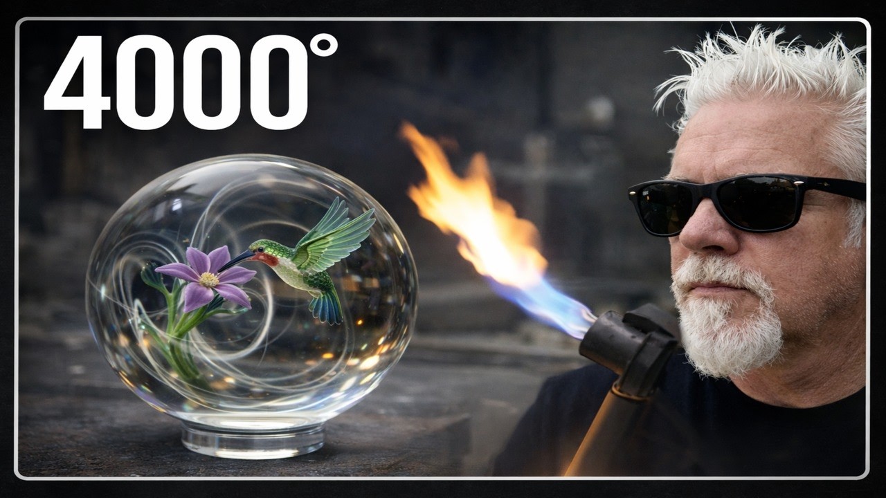 LIVE Glassblowing – Studio Production & Molten Flow at 4000°