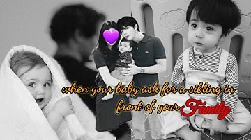 ||Kim taehyung ff|| when your baby ask for a sibling in front of family #ff @Ramenfiction