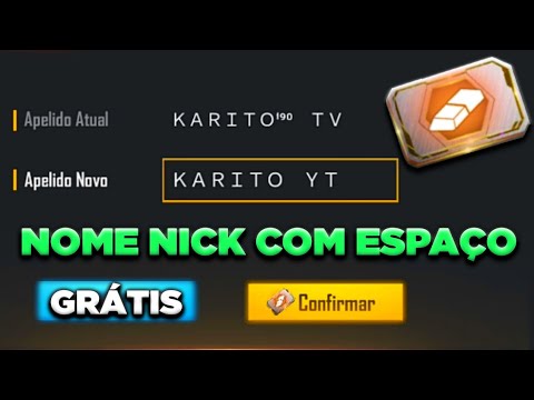 DICAS COMO DAR ESPAÇO (SEPARAR) SEU NICK NO FREE- FIRE SAIBA COMO