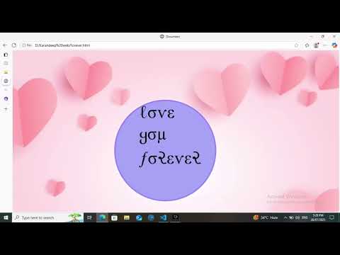 "💖 DHTML Web Design Tutorial | Love Photo Theme for Website" | @KarandeepKaur-h4i