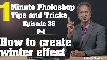 1-minute Photoshop tips and tricks | How to create snow for winter effect - part 1 | Ep 35