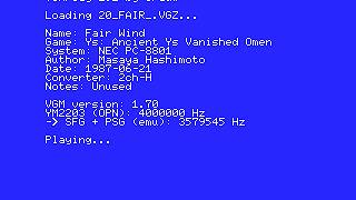 VGMPlay MSX: More OPN music on SFG + PSG