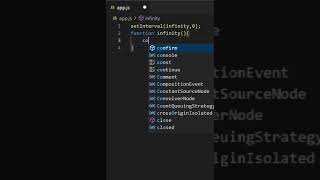 infinity function in javascript
