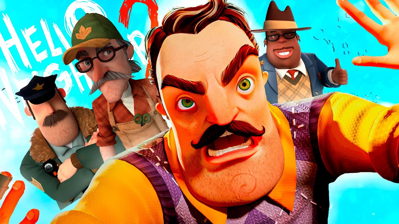 Сосед 2 лето. Привет сосед 2. Hello Neighbor 2 персонажи. Привет сосед 2 шпион. Привет сосед 2 сосед.